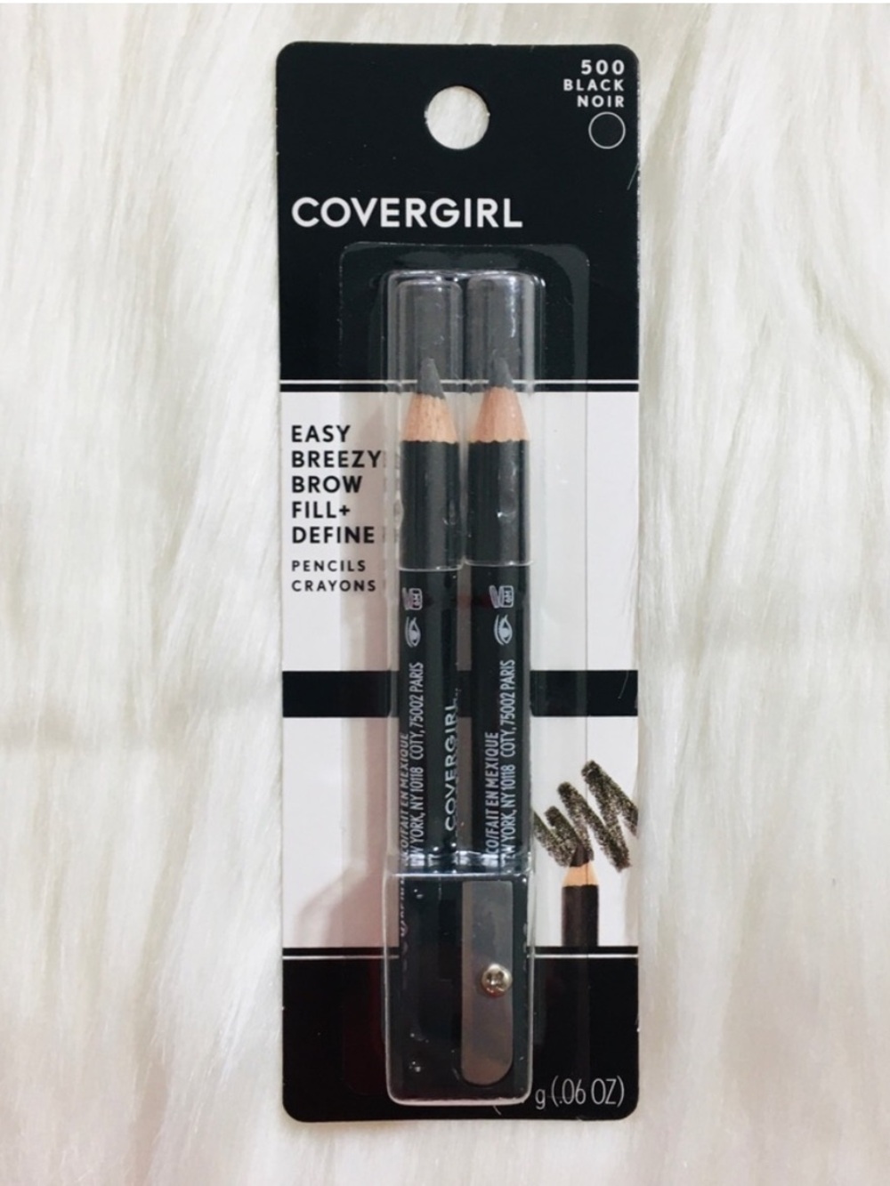NEW CoverGirl Set of 2 Black Eye Liners pencils crayons and 1 sharpener
